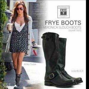 NEW~FRYE~VERONICA SLOUCH BOOTS~WOMENS~GRAY~SZ 7.5